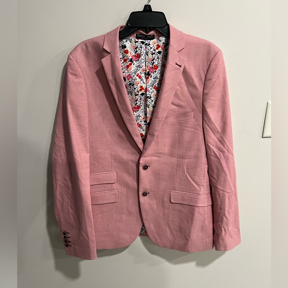 Paisley & Gray DOVER NOTCH JACKET - SLIM - DUSTY PINK